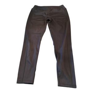 Terramar Black Ribbed Leggings Size M